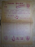 PROGRAM FOTBAL : F.C. PETROLUL PLOIESTI - RAPID BUCURESTI , 6 NOIEMBRIE 1993