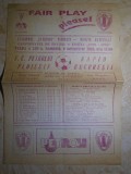 PROGRAM FOTBAL : F.C. PETROLUL PLOIESTI - RAPID BUCURESTI , 6 NOIEMBRIE 1993