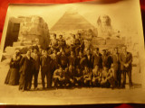 Fotografie interbelica - Delegatia Romana la Piramidele Egiptene ,dim.=24x18cm