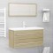 vidaXL Set mobilier baie, 2 piese, stejar Sonoma, PAL 804848