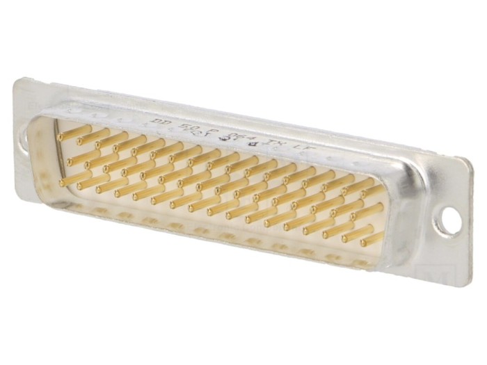 Conector D-Sub 50 pini, aurit, panou