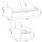 Set de canapea 2 pcs Crem Catifea - 8