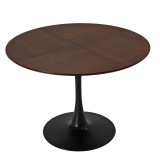 Masă de sufragerie rotundă modernă, Maro | Aosom Romania