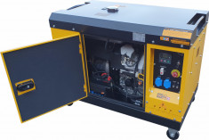 Generator de curent insonorizat, monofazat Stager YDE15000T, 11 kVA, 48A, diesel, 3000 rpm foto