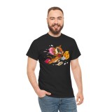 Tricou personalizat barbati, negru, tematica Tom si Jerry (desene animate vintage), marimea M
