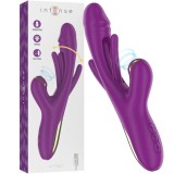 INTENSE - ATENEO RECHARGEABLE MULTIFUNCTION VIBRATOR 7 VIBRATIONS WITH SWINGING MOTION AND SUCKING PURPLE, INTENSE FUN