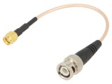 Cablu BNC-SMA 50&Omega; 0,15m Ecranat -65&divide;150&deg;C