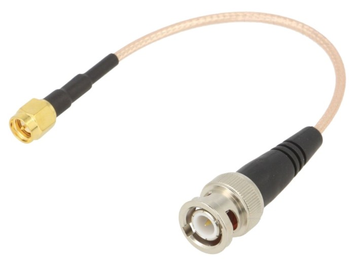 Cablu BNC-SMA 50&Omega; ecranat 0,15m