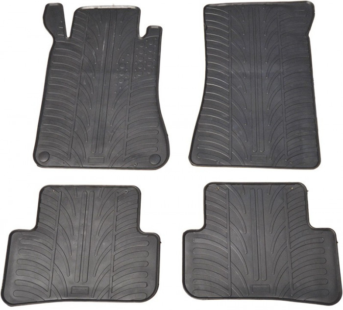 Set covorase auto din cauciuc Mercedes Clasa C (W203/S203) 2001-2007, Negru, Gledring, 4 buc. AutoDrive ProParts