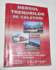 Mersul trenurilor de calatori 15.12.2002 &ndash; 13.12.2003