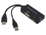 Convertor DisplayPort la HDMI cu USB 0,2m