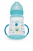 PUR 9023 &ndash; BIBERON CU GURA LARGA, DESEN SI MANERE +6 LUNI, 250ML