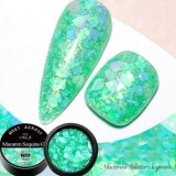 Cumpara ieftin LED UV colour gel - Macaron glitter, 8ml, ADL