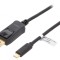 Adaptor DisplayPort la USB-C, 3m, Negru