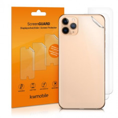 Set 3 Folii de protectie pentru Apple iPhone 11 Pro, Kwmobile, Spate, Transparenta, 50596.5 foto