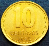 Cumpara ieftin Moneda 10 CENTAVOS - ARGENTINA, anul 1992 * cod 3725 B = UNC luciu de batere, America Centrala si de Sud