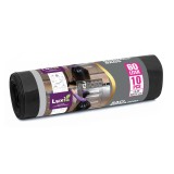 Saci menajeri Luxia 60L 10 buc/rola LDPE negri