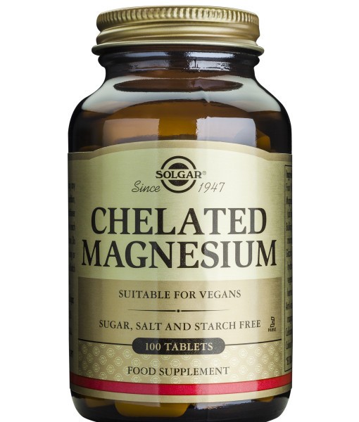 Chelated Magnesium 100mg Solgar 100tb