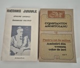 Istorie Insemnari politice Grigore Gafencu / Constantin Argetoianu Doua volume