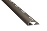 Profil aluminiu de colt exterior rotund pentru gresie si faianta, S53, olive, 10 x 2500 mm