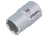 Cap tubular HEX 16mm 1/2&quot; cu 6 puncte