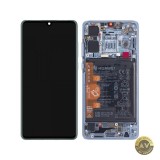 Display cu Touchscreen Huawei P30 cu Rama si Acumulator Bleu (Breathing Crystal) Service Pack 02354HMF