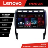 Navigatie Porsche Cayenne 2002-2011 Lenovo Kit-443 8 core QLED 2K 4+64 360 Android Waze USB Navigatie Internet Youtube Radio CarStore Technology