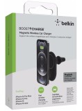Belkin 10w Magnetic Wireless Car Vent Mount + Car Charger, No Cla