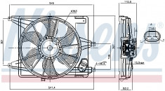 Ventilator radiator DACIA LOGAN, LOGAN EXPRESS, LOGAN MCV, SANDERO; RENAULT LOGAN I 1.4-1.6LPG dupa 2004 foto