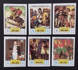 UMM AL QIWAIN. -PICTURI CU NAPOLEON-6 V.pe serie -nedantelate-MNH.**UAQ 130