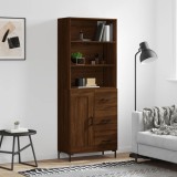 Cumpara ieftin Dulap &icirc;nalt, stejar maro, 69,5x34x180 cm, lemn compozit