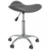 Scaun Salon Spa Gri Piele Ecologica Rotativ Reglabil 360 grade Gossi