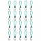 vidaXL Corzi elastice cu c&acirc;rlige, 20 buc., 15 cm