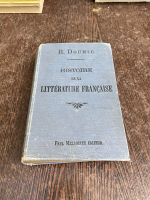 Rene Doumic - Histoire de la Litterature Francaise foto