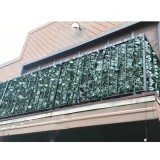 Gard viu artificial Breckner Germany, 1x5m, frunze verzi, protectie UV, plastic+sarma otel, decor gradina
