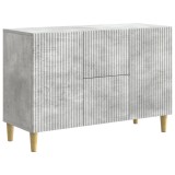 vidaXL Bufet cu sertar Gri Beton 89 x 34,5 x 60 cm Lemn prelucrat 894658