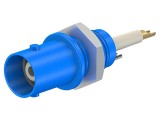Conector BNC Soclu Albastru pe Panou ST&Auml;UBLI 67.9764-23, Şurub, 5-40&deg;C