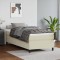 vidaXL Pat box spring cu saltea, crem, 100x200 cm, piele ecologică 3144592