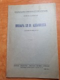 biografia lui grigore alexandrescu - cu semantura autorului - din anul 1931