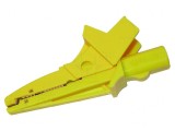 Bornă crocodil galbenă 20A cu izolație 1kV 16mm