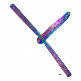 Cutit fluture Butterfly, Balisong 21.50cm, fade clasic, fara tais, de antrenament