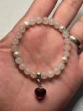 BRATARA elastica THOMAS SABO - Bile Quartz Roz + 4 Perle + Charm argint 925 !