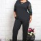 Compleu Elegant Karla Negru - 48Marimea