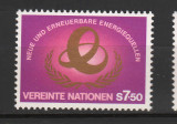 TIMBRE 142 1, ONU, VIENA, 1981, NOI SURSE DE ENERGIE., Organizatii internationale, Nestampilat