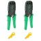Set 2 clesti de sertizare cablu de retea, mufe LAN RJ45 RJ12 RJ11 cu cutite de taiere incluse
