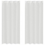 Cumpara ieftin Perdele Voile cu Oeje 2 buc Alb