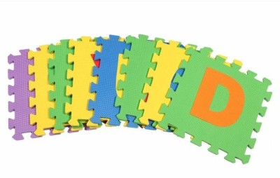 Covor din spuma tip puzzle, litere, antiderapant, termoizolant, pentru copii, impermeabil, 10 piese, spuma EVA, 29 x 29 x 0.8 cm dimensiune piesa foto