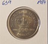 Hungary, Ungaria, 100 Forint Forestry for Development, 1984, KM#639, comemorativa, Europa