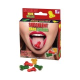Bomboane SPENCER &amp; FLEETWOOD Succulent Hard Willies, &icirc;n formă de penis, aromă de fructe asortate, 12 bucăți