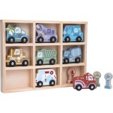 2Kids Toys Wooden Car Set set de jucării 2y+ 12 buc